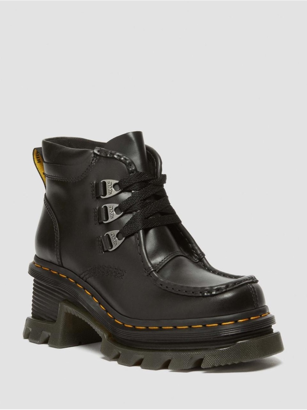 Dr. Martens CORRAN 3-EYE ATLAS LEATHER HEELED BOOTS